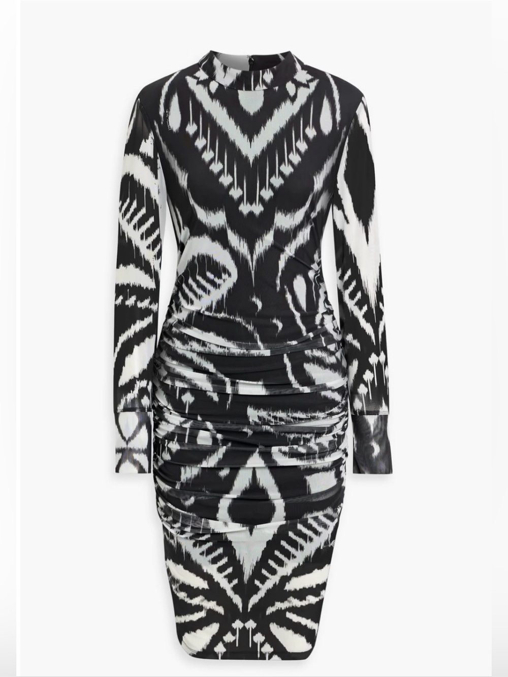 Farm Rio Ruched printed stretch-tulle dress size M - Picture 2 of 5